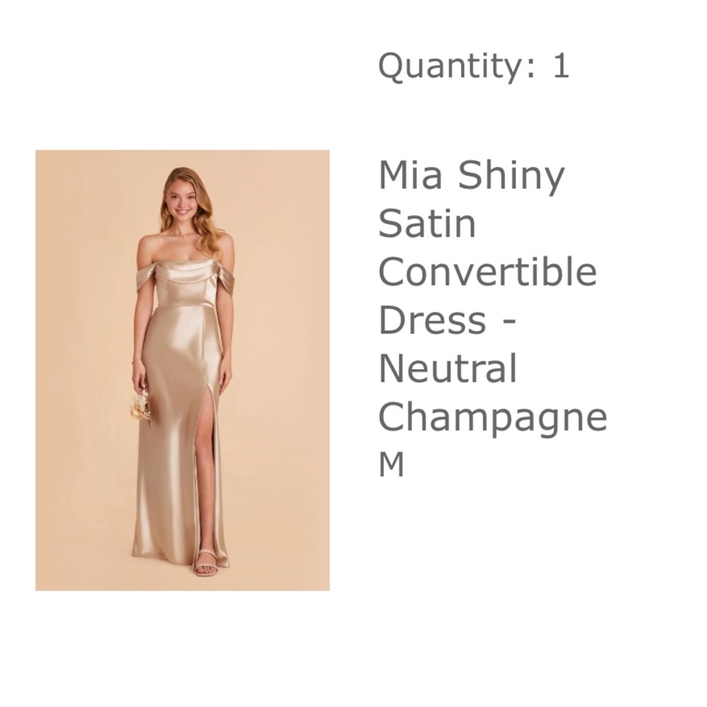Birdy Grey Gold Strapless Gown Off the Shoulder